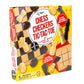 Regal Games - Reversible Wooden Board for Chess, Checkers & Tic-Tac-Toe - 24 Interlocking Wooden Checkers and 32 Standard Chess Pieces - for Age 8