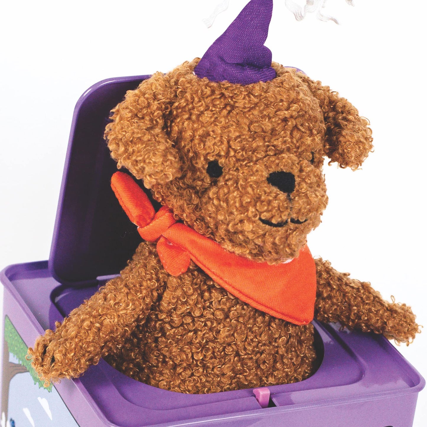 Jack Rabbit Creations Birthday Puppy Jack-in-the-Box Toy - Classic Musical Toy - Ages 3+