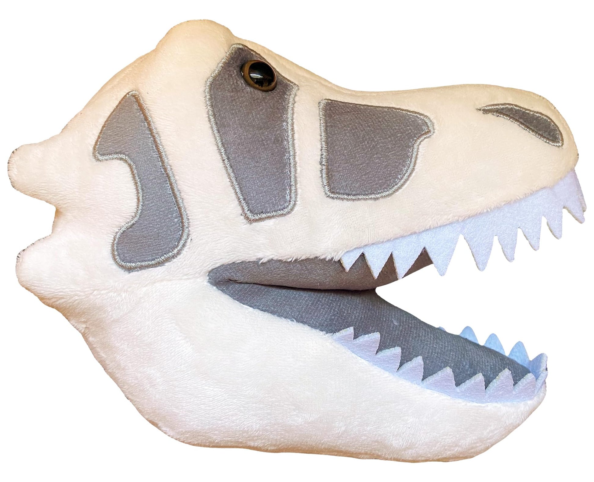 Fuzzy Fossils Roaring T rex Stuffed Animal, T rex Plush, Dinosaur Stuffed Animal, Tyrannosaurus Rex Toy, Dinosaur Skull Decor, Dinosaur Pillow