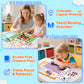 3 Packs in 1 Large Sticker Paint Books for Kids Ages 4-8, Create 24 Pictures, Perforated for Easy Tearing Vehicle & Princess & Animal, Sticker by
