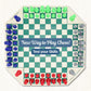 WE Games Four Player Chess Set, Chess Board for Team Chess, Combination Chess Game for Up to 4 Players, Unique Chess Sets for Adults, Roll Up Vinyl