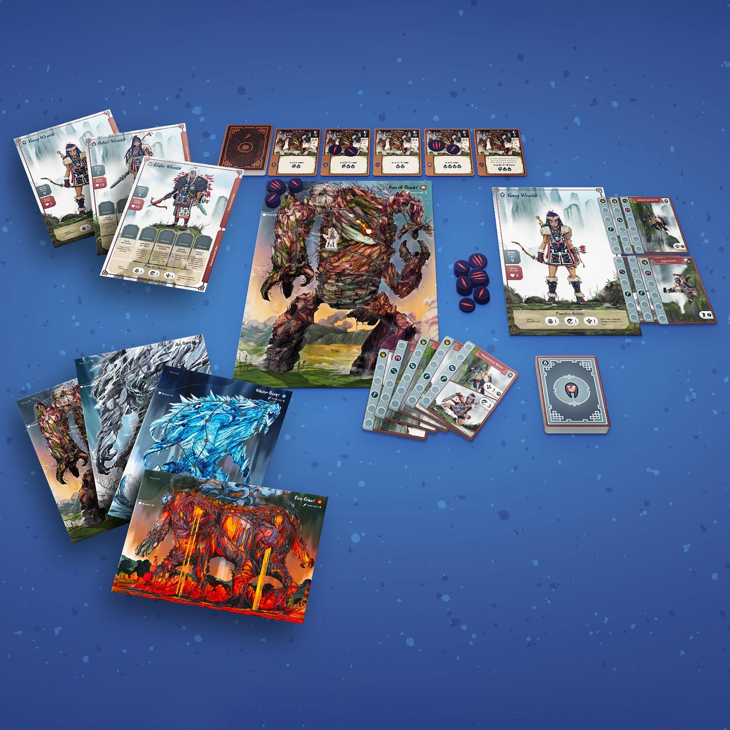 Renegade Game Studios Solo Board Game: Wraith & The Giants Strategy Card Game for Adults, 1 Player, Ages 14+