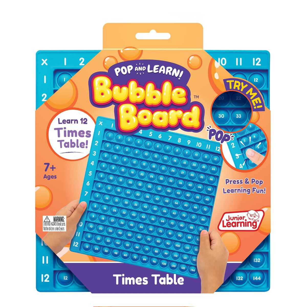 Junior Learning Times Table Bubble Board, Multicolor (JL680), Medium