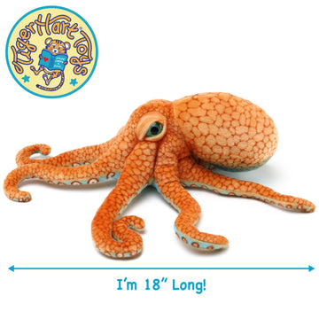 TigerHart Olympus The Octopus - 18 Inch Stuffed Animal Plush