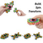 TOSY Magnet Fidget Spinner Glow - 16 Blocks, 3 in 1 Toy: Transformable Fidget Spinner, Infinity Cube, 2x2 Puzzle Cube, Glow, STEM/STEAM Magnet Tiles