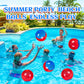 12 Pack Spider Theme Beach Ball - 9.84" Bulk Inflatable Beach Balls for Summer Water Games Pool Games, Blue and Red Spider Web Birthday Party