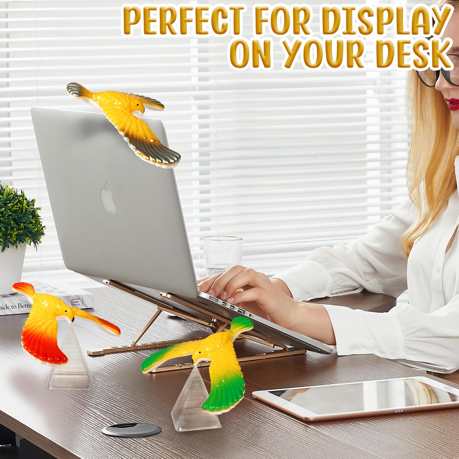 Hiawbon 8 Pcs Balancing Bird Balance Bird for Finger