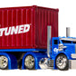 CarTuned™ Rig$ Container Case- Sneaky Pete, Blue and Red DieCast Truck, Style 3