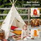 Tiny Land Teepee Tent for Kids with Star Lights & Campfire Toy