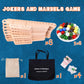 Nosadi Jokers and Marbles Board Game,Real Beech Wooden Marble Game for 2-8 Player,Best Family Board Game for Game Nights,Holidays and Casual Social