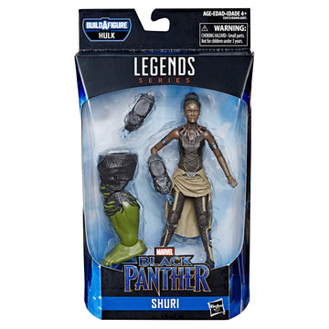 Marvel Legends Series Black Panther Shuri 6" Collectible Action Figure Toy for Ages 6 & Up with Accessories & Build-A-Figurepiece
