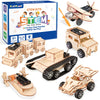 6-in-1 STEM Kits for Kids Age 8-12, Educational STEM Toys for Boys and Girls, Wooden Building Kit for Kids STEM Science Experiments Kit, Ideal