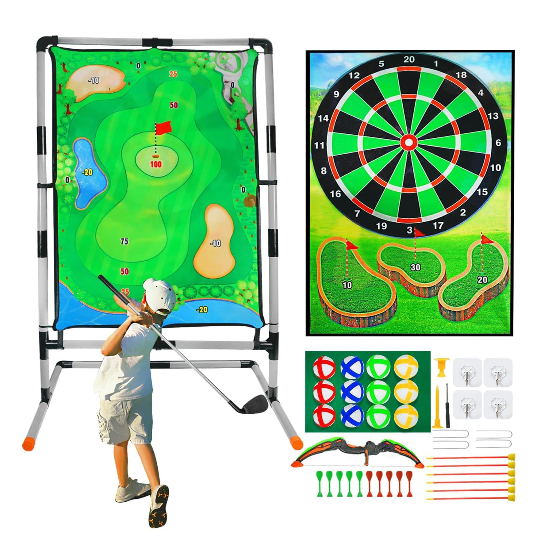 grnpeak Golf Chipping Game for Kids Adults Family Battle Golf Game