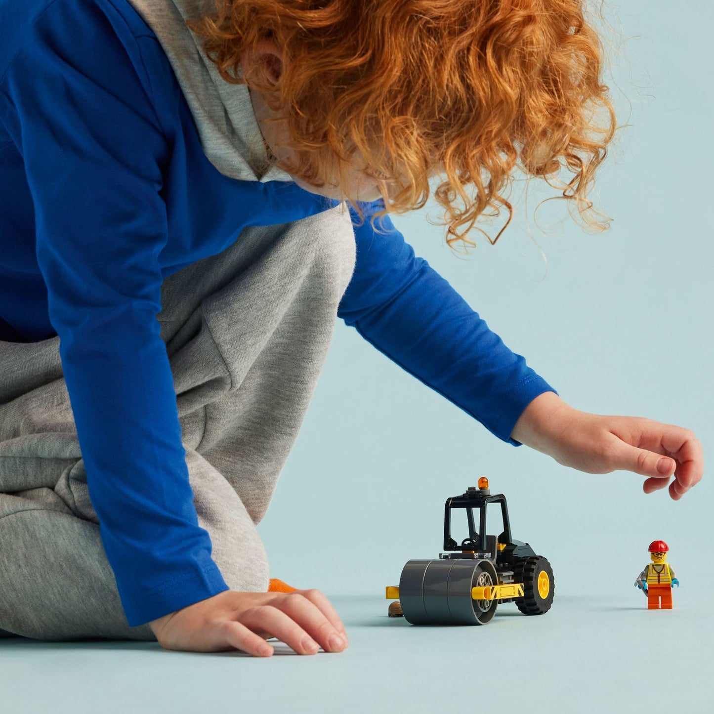 LEGO City Construction Steamroller Toy Playset, Fun Gift, Construction Toy Set for Kids Aged 5 Years Old Plus, Model Truck with a Worker Minifigure,