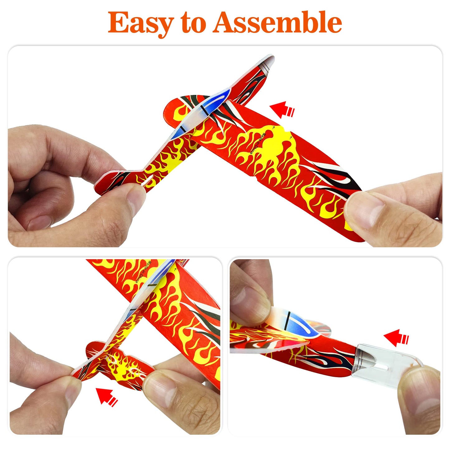 XIPEGPA 60 PCS Glider Planes Bulk Airplane Gliders Toy for Kids Paper Airplane Toys Set for Birthday Party Favor Goodie Bag Stuffers Classroom Prizes