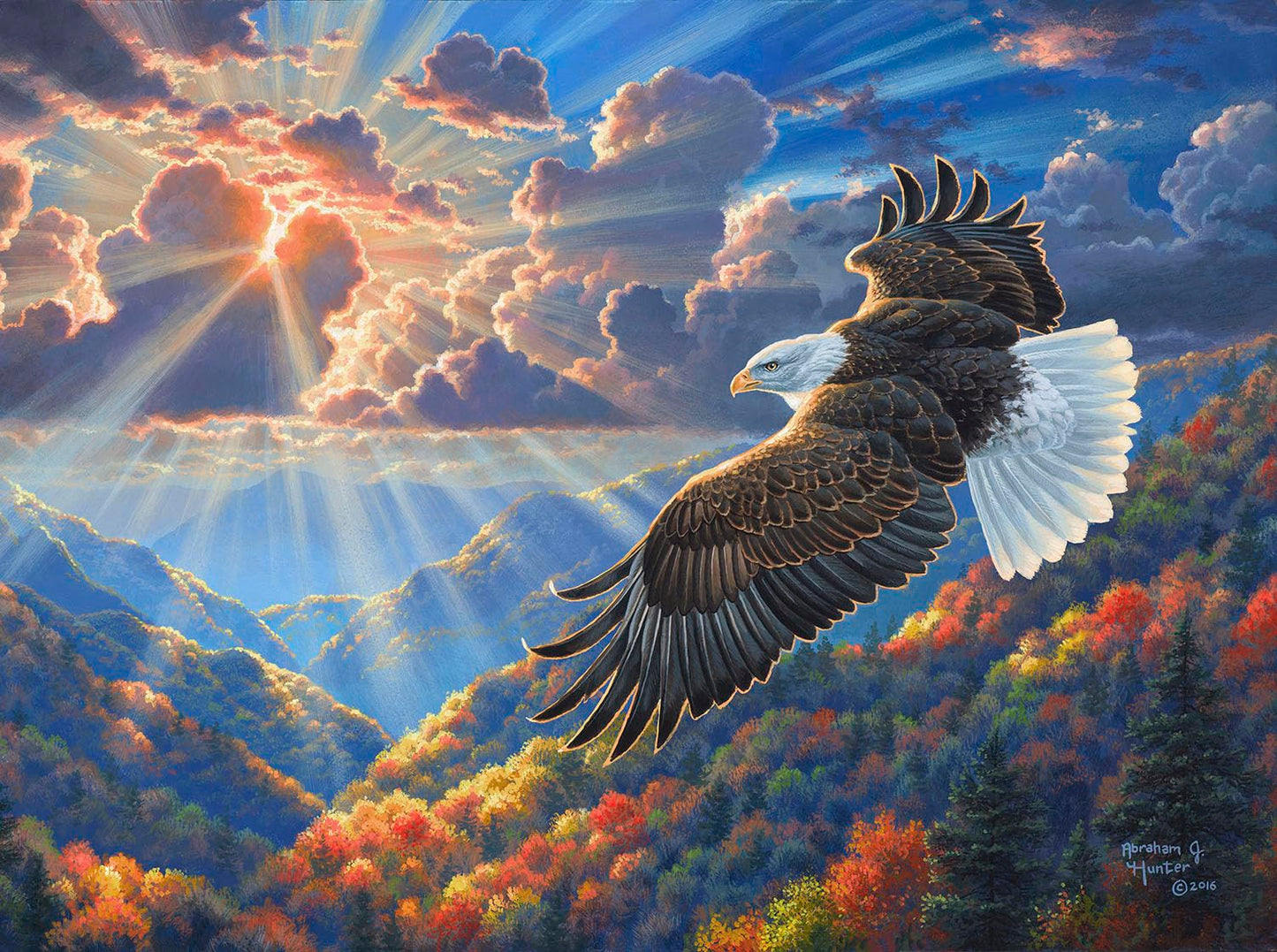 SUNSOUT INC - Beautiful Freedom - 1000 pc Jigsaw Puzzle by Artist: Abraham Hunter - MPN # 69847