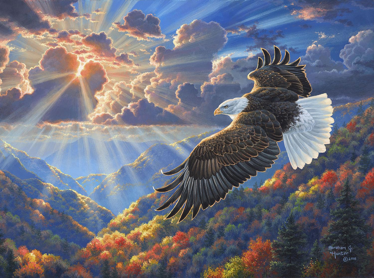SUNSOUT INC - Beautiful Freedom - 1000 pc Jigsaw Puzzle by Artist: Abraham Hunter - MPN # 69847