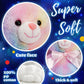 Glow Guards 10'' Easter Light up Rainbow Bunny Stuffed Animal,Soft Glowing Rabbit Plush Toy with Lop Eared Night Light,Birthday Christmas