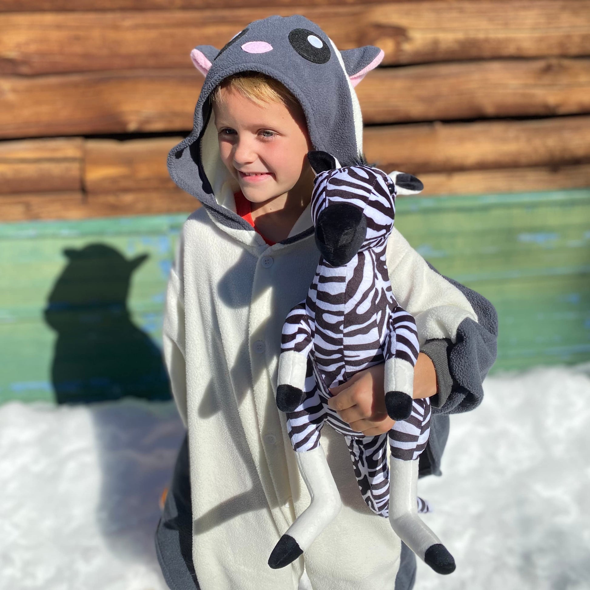 Randimals Zebra Style Kangaroo Plush Stuffed Toy 15”, Soft & Huggable, Premium Quality Hybrid Animal Friend Encourages Adventure & Imagination