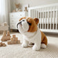 BABY FRANKIEZHOU Simulation English Bulldog Plush Toy, English Bulldog Stuffed Animals, Cute Puppy Soft Dog Stuffed Toy Gifts for Kids,10 Inches Long…
