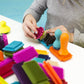 B. toys - Bristle Block - Stackadoos - Sort & Stack STEM Building Blocks Set - 68 Interlocking Blocks - Toys for Toddlers, Kids - Storage Jar with Lid