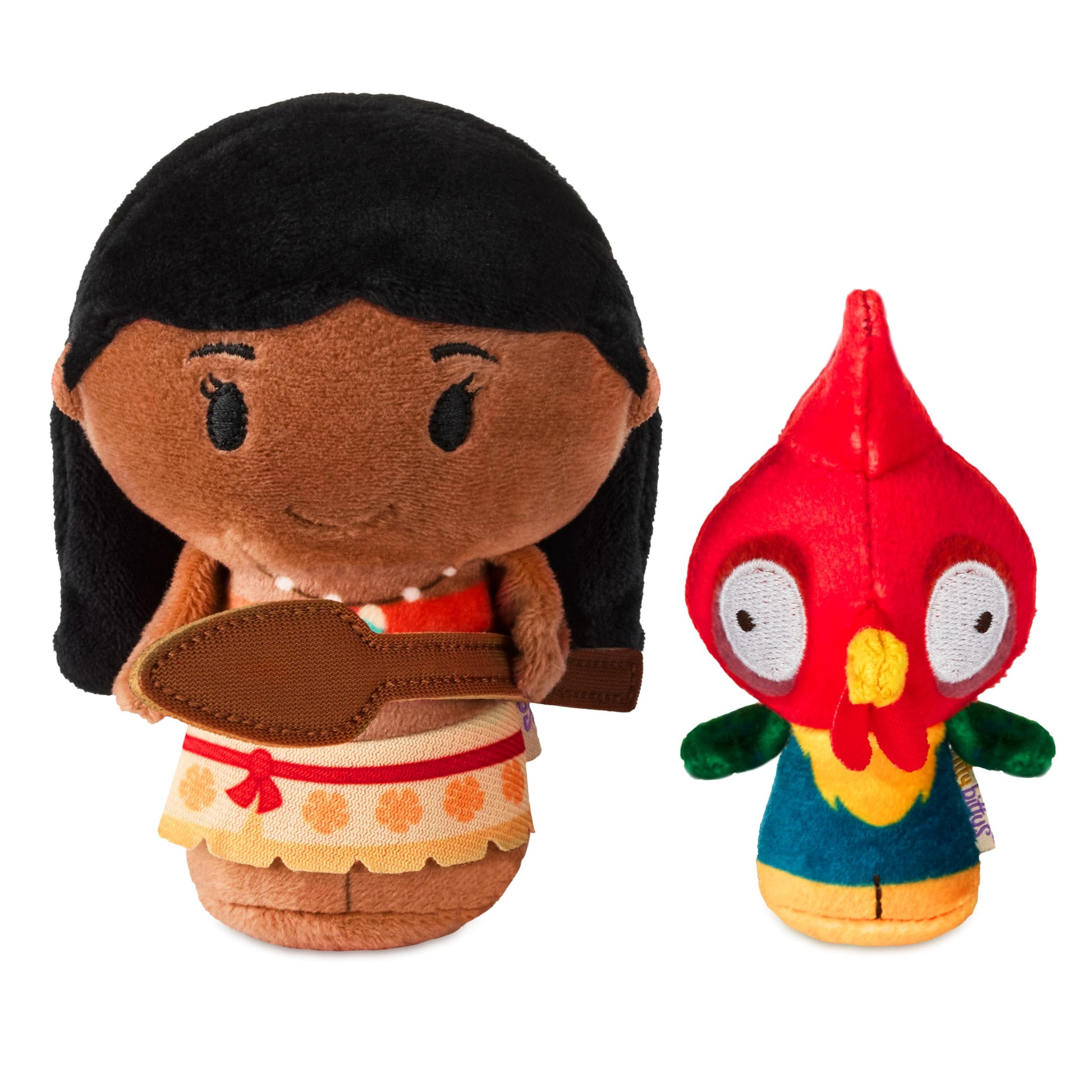Hallmark itty Bitty Disney Moana Plush Toys, Set of 3 (Moana and Heihei with Boat) Gift for Kids, Collectors, Fans
