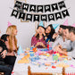 BIEUFBJI Race Car Birthday Banner, Checkered Happy Birthday Banner, Race Car Party Decorations, Racing Themed Party, Boys racing themed birthday