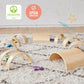 ECR4Kids Wooden Tunnels and Arches, Block Play, Natural, 10-Piece