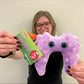 GIANT MICROBES Thyroid Plush, Surgery Recovery Gift, Lupus Gifts, Thyroid Cancer Gifts, Endocrine System, Thyroidectomy Recovery Items, Hypothyroid