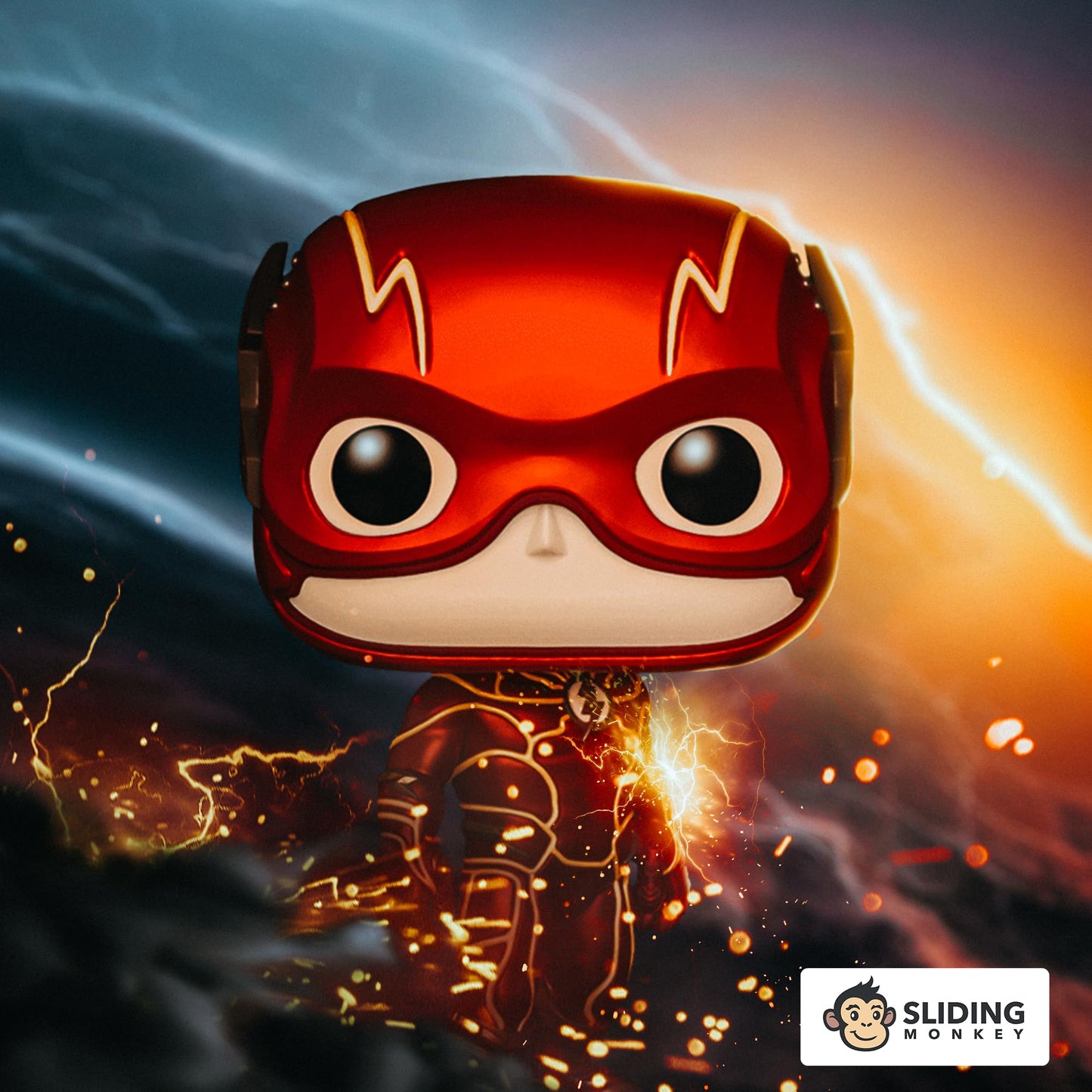 Funko Pop! Movies: The Flash (2023) Metallic Special Edition Multicolor Exclusive Vinyl Figure #1333