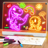 Geokay 16" Rechargeable LED Drawing Board, 9-Color Light Modes, Neon Art Dry Erase Light Up Doodle Glow Pad with Built-in Stand, Sketching Gift Toy