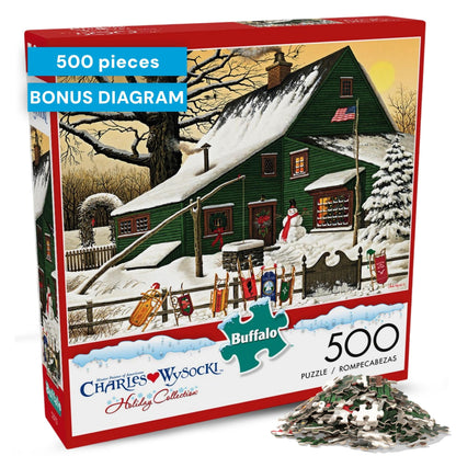 Buffalo Games - Charles Wysocki - Cocoa Break - 500 Piece Puzzle for Adults