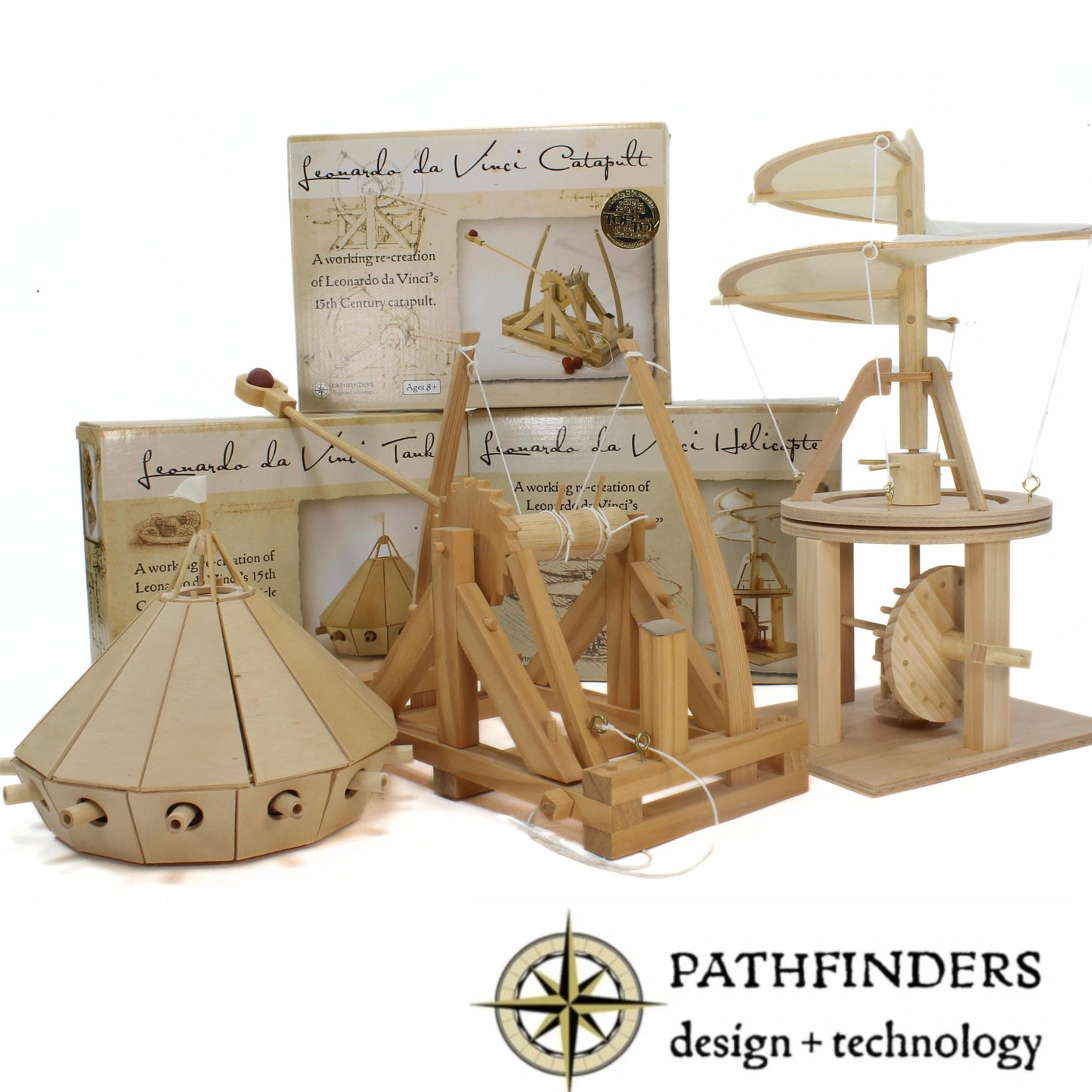 PATHFINDERS STEM Kit - Leonardo da Vinci Bombard | Build Your own Cannon | Science kit for Teens and Adults | Mechanical Engineering Build Model |