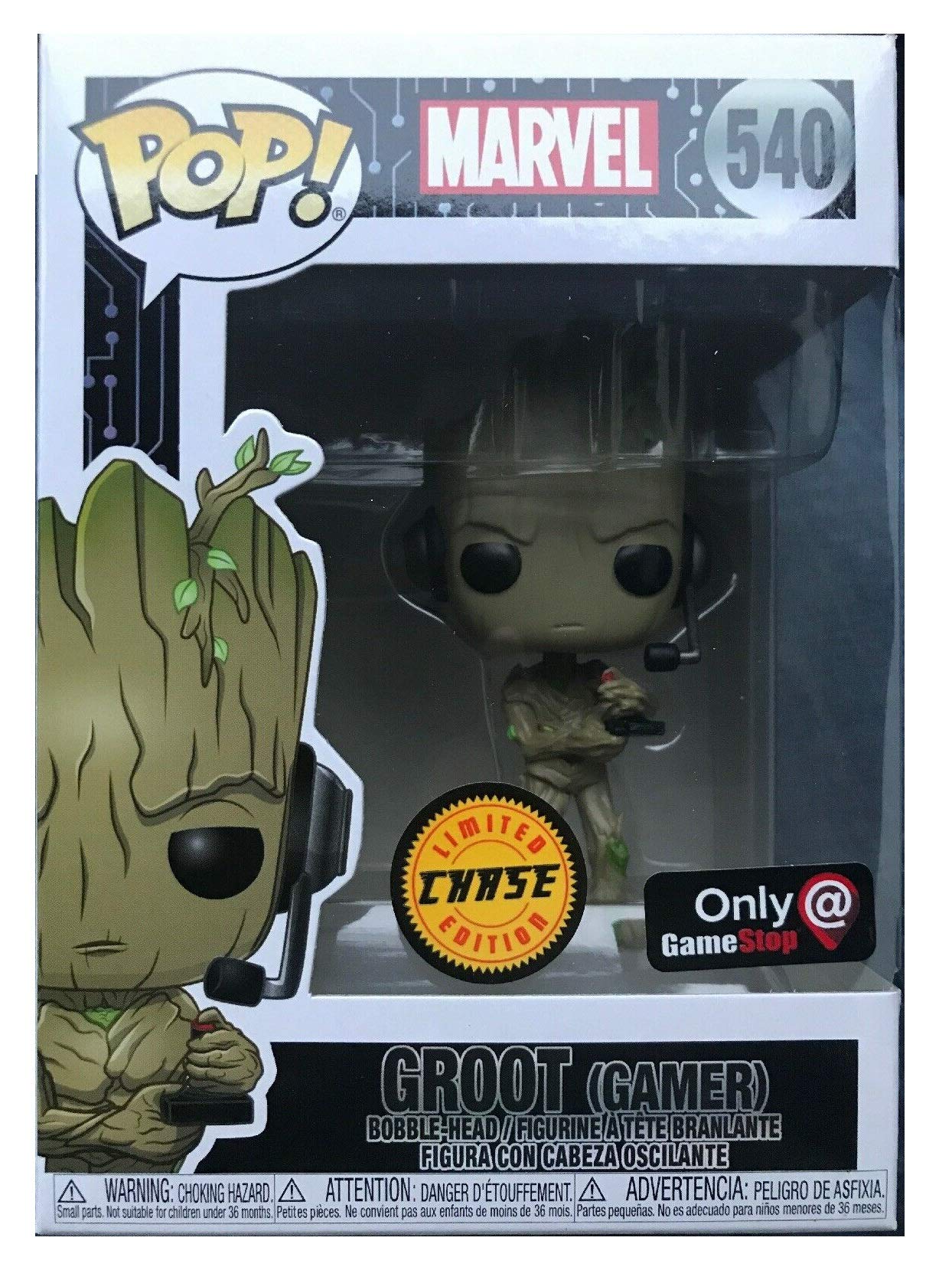 Funko Pop! Marvel Gamer Groot Standing with Headset Chase Exclusive Vinyl Figure
