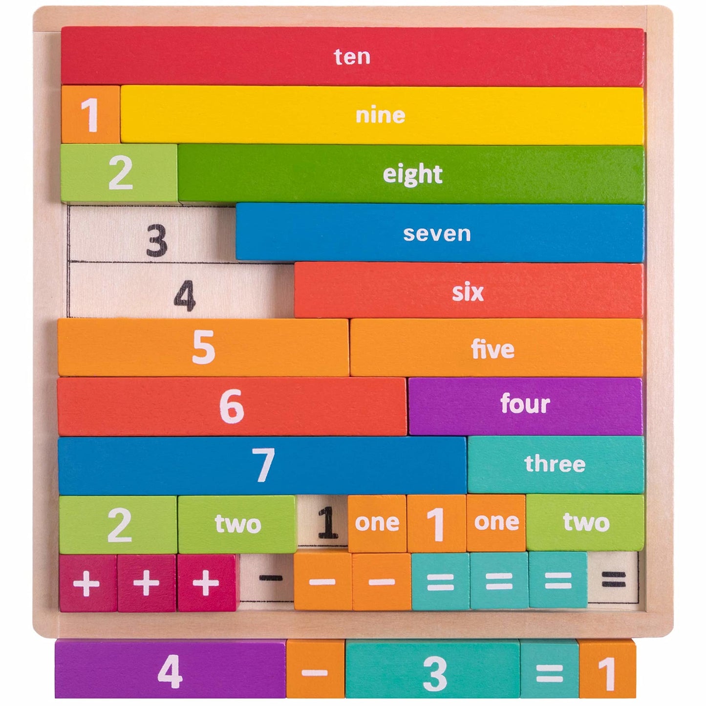 Professor Poplar's Astounding Arithmajig | Math Learning Jigsaw Cuisenaire Rods for Kids and Toddlers | STEM Tool for Teaching Spatial Reasoning