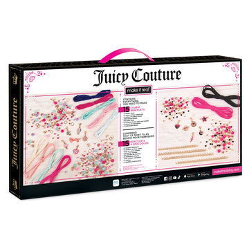 Make It Real - Juicy Couture 2 in 1 - Crystal Starlight & Sunshine Bracelet Kits Bundle - DIY Charm Bracelet Making Kit for Girls with Swarovski