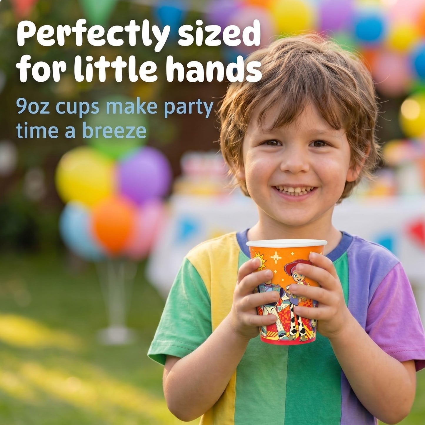 Unique Toy Story Cups - 24 Paper Party Cups 9oz - Toy Story 5 Birthday Decorations, Party Supplies, Party Favors - Officially Licensed