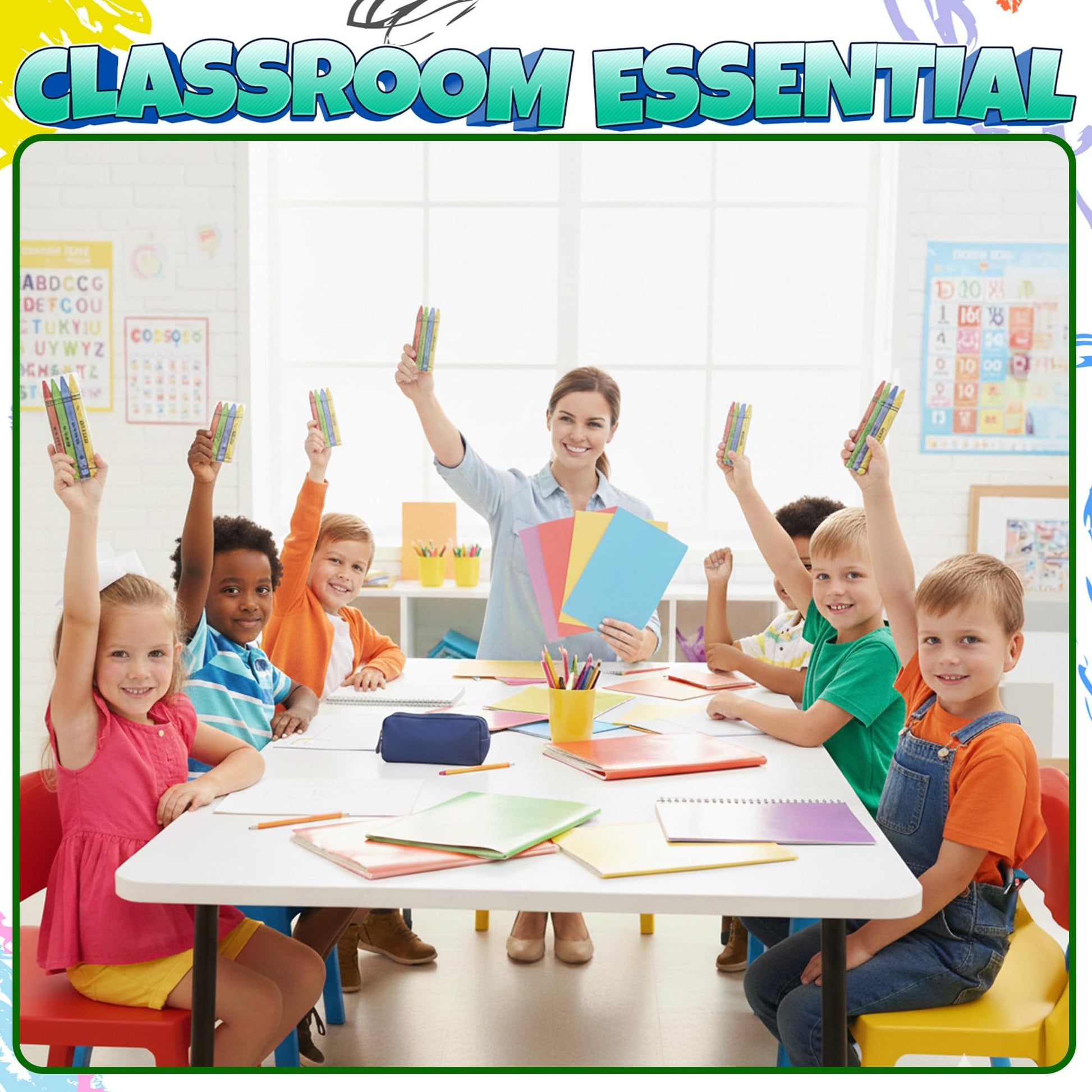 Bulk Crayons 1000 Pack (250 Sets of 4) - Individually Wrapped Crayons Party Favors for Kids, Restaurants, Classrooms, Birthday Goodie Bags, School