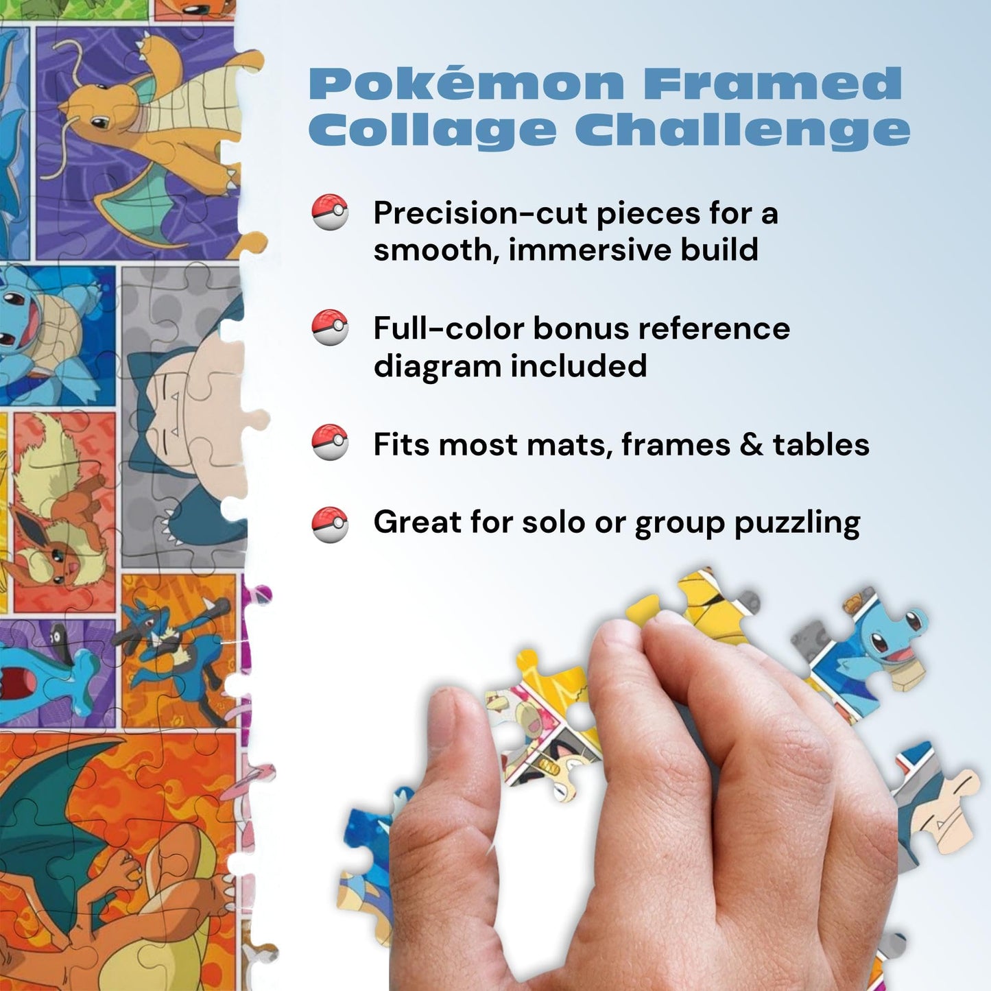 Buffalo Games - Pokémon Frames - 1000 Piece Jigsaw Puzzle for Adults