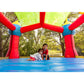 Bounceland Inflatable Party Castle Bounce House Bouncer, 16 ft L x 13 ft W x 10.3 ft H, Basketball Hoop, Removable Sun Roof, UL Strong Blower