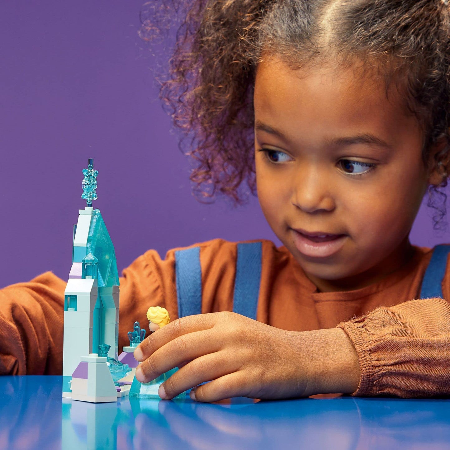 LEGO Disney Elsa's Castle Courtyard 43199 Building Set, Disney Frozen Ice Castle with Princess Elsa Mini Doll Figure, Disney Princess Toy Set for Kids