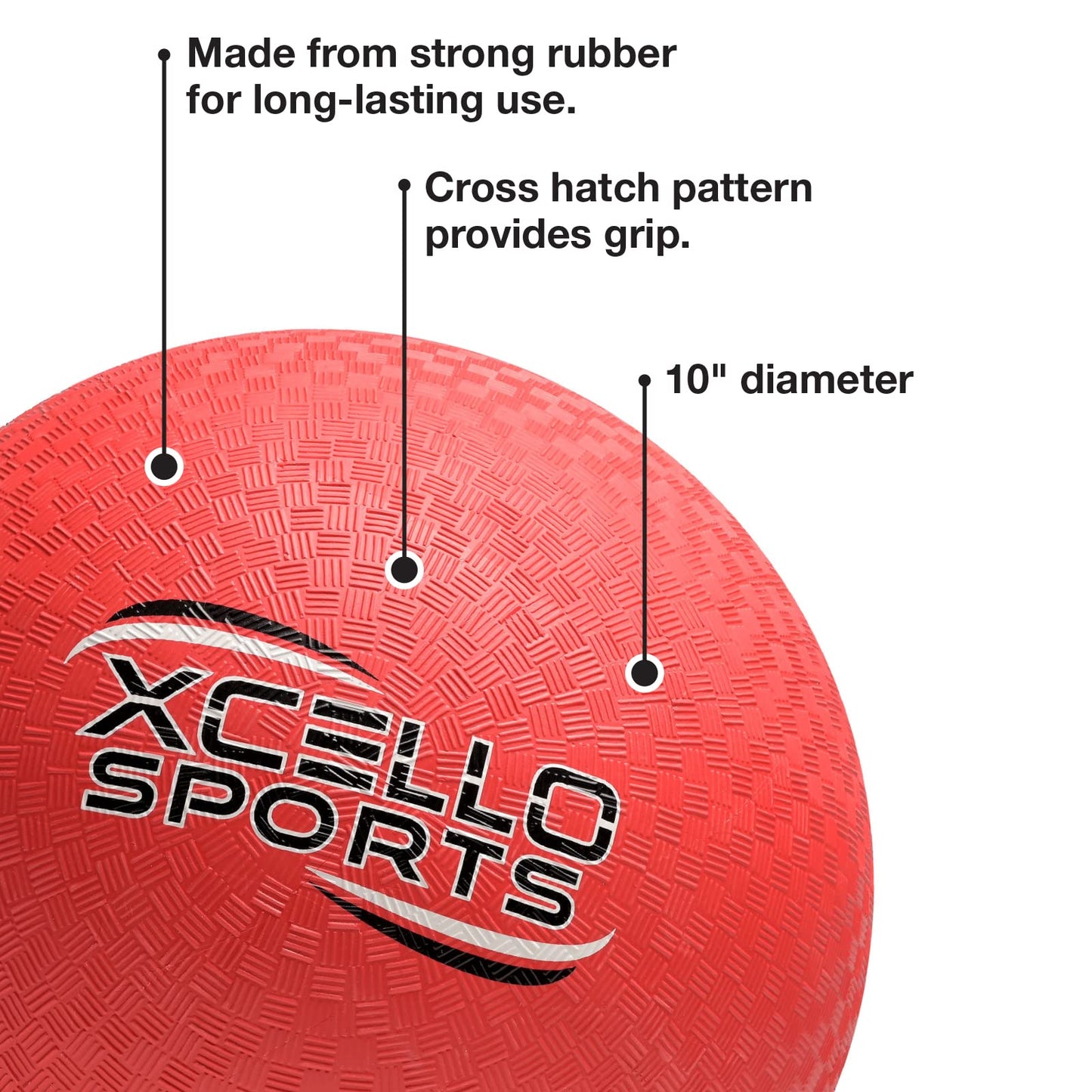 Xcello Sports Kickball Set - 10" Playground Ball, Throw Down Bases, Foul Marker Discs, 12" Pump and Scoreboard