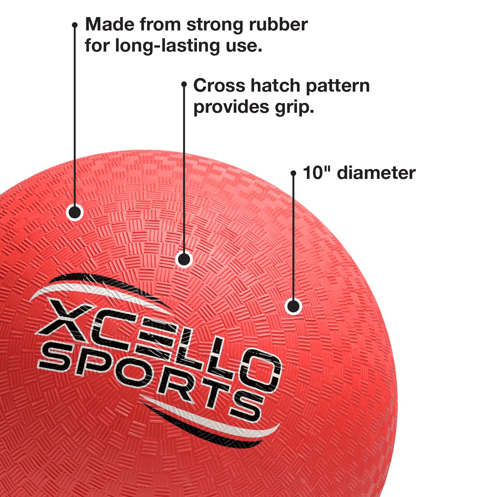 Xcello Sports Kickball Set - 10" Playground Ball, Throw Down Bases, Foul Marker Discs, 12" Pump and Scoreboard