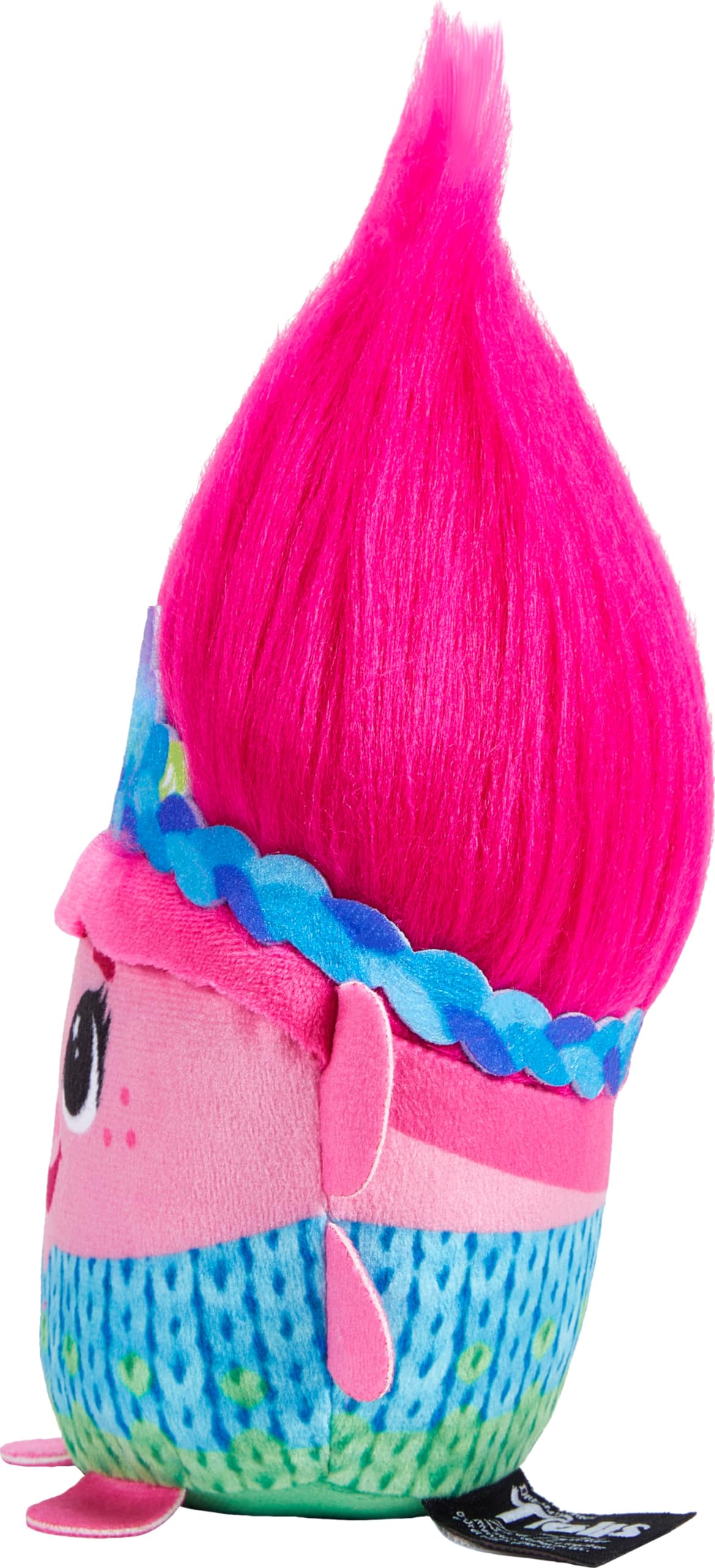Mattel DreamWorks Trolls Band Together Hairmony Mixers Queen Poppy Plush Toy with Sound, 6-inch Soft Doll Inspired by the Movie, Interactive