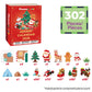 PicassoTiles Magnetic Tiles Building Brick Block Advent Calendar Christmas Theme Set Gingerbread House Holiday Toy Piece Surprise Countdown Magnet