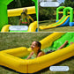 Bounceland Bounce 'N Splash Island Wet or Dry Inflatable Bouncer or Water Slide All in one, Large Pool, Fun Bouncing Area with Basketball Hoop, Long