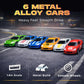 My First Speed Racing Assembly Track Builder Toy Playset - Starter Kit with 6 Diecast Cars, Accessories for Kids