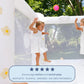 Bounceland in Bloom Playland Bounce House, 8.5 ft L x 7 ft W x 6.5 ft H, Neutral Floral Bounce House with Slide, UL Blower Included, Trendy Bouncer