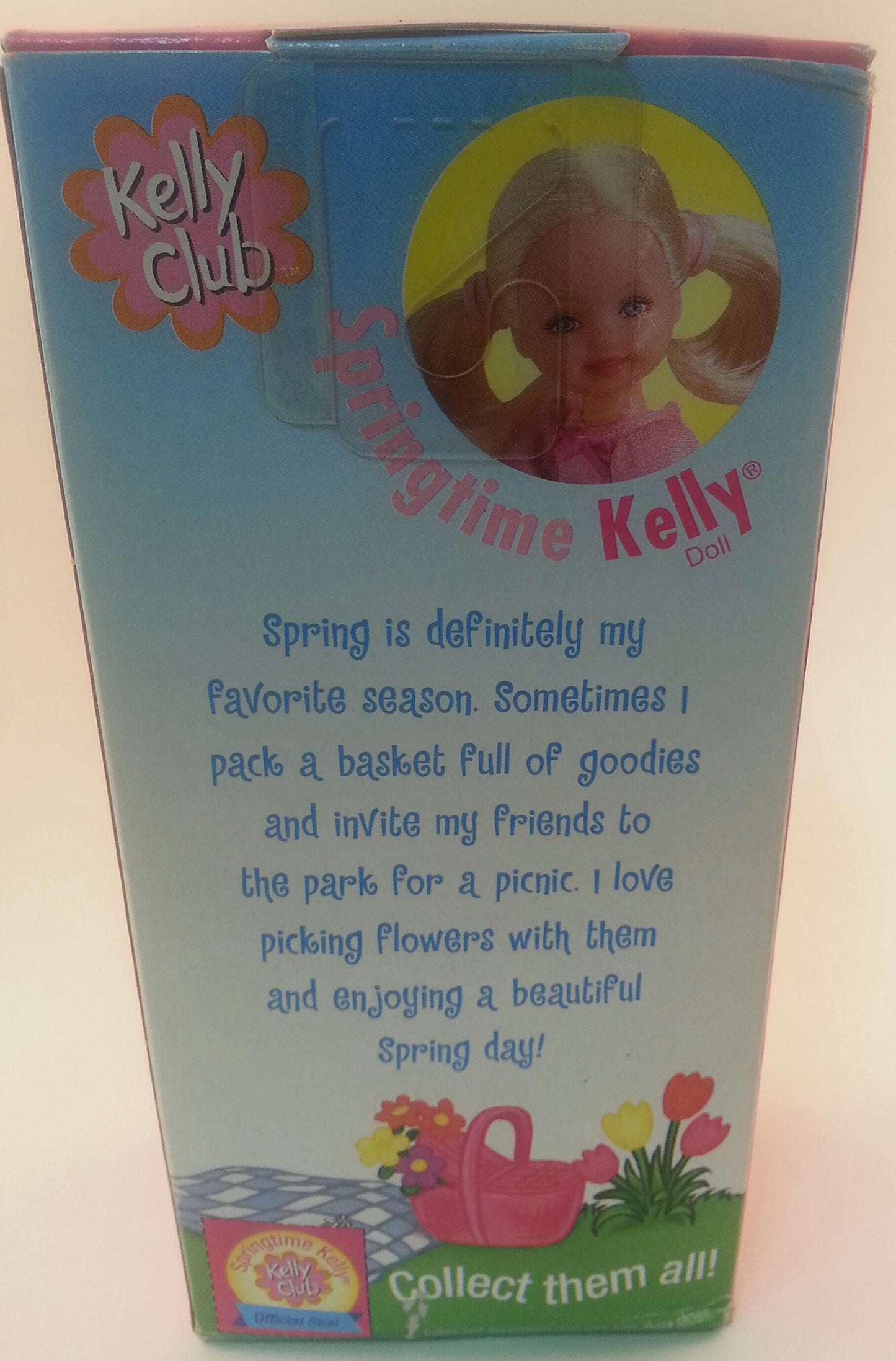 Kelly Doll Springtime with Basket and Pretty Pink Flowered Dress (2000)