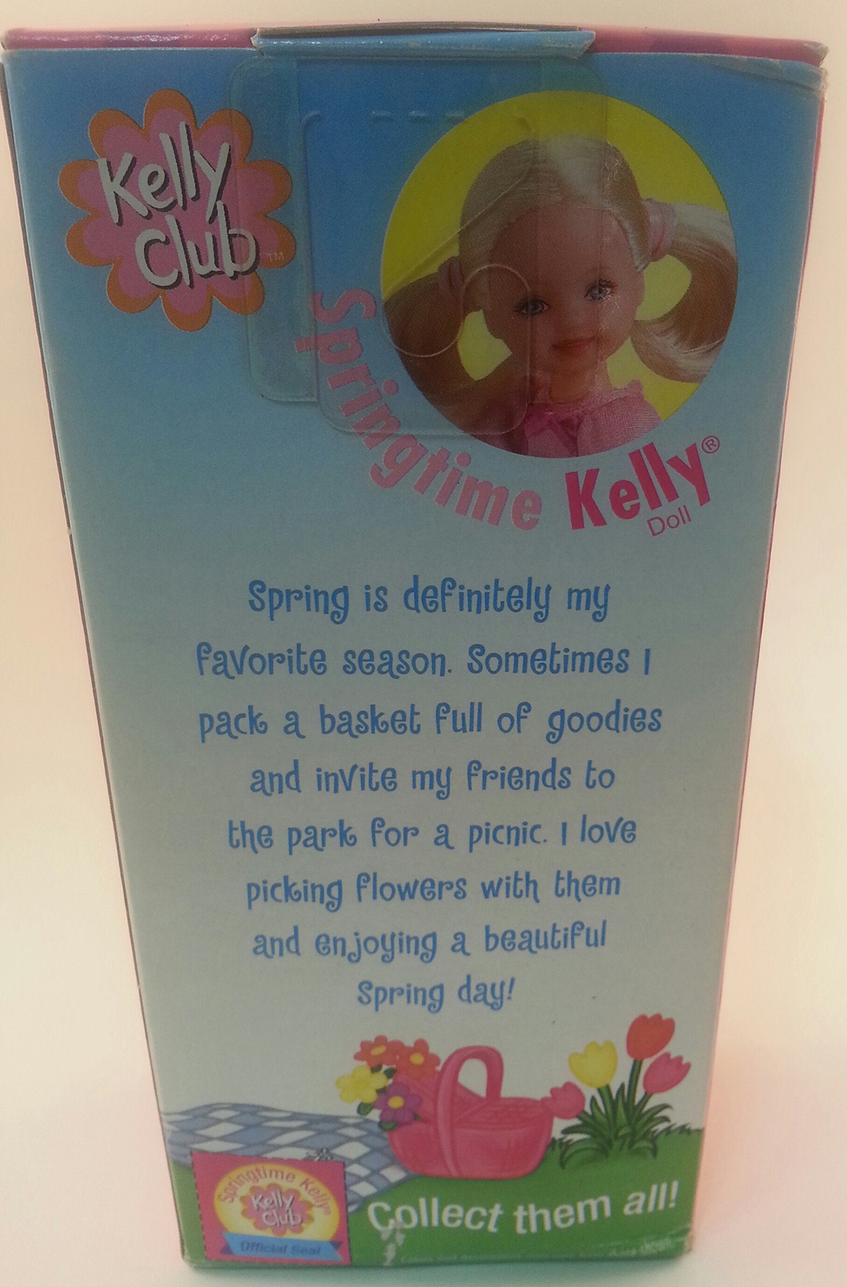 Kelly Doll Springtime with Basket and Pretty Pink Flowered Dress (2000)